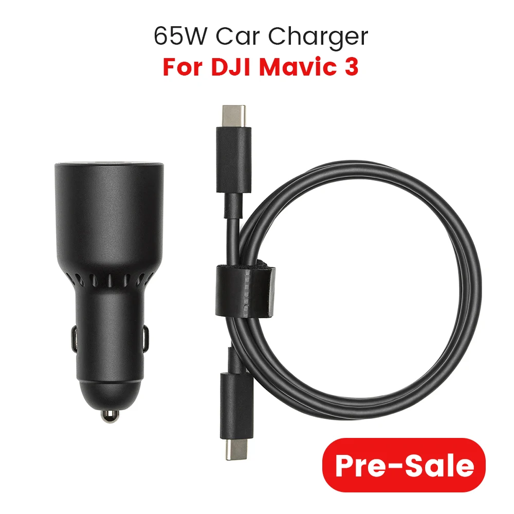 

Оригинальное автомобильное зарядное устройство DJI 65 Вт, внешний порт USB-A, интеллектуальная Полетная батарея для DJI Mavic 3/Mavic 3 Cine, аксессуары дл...