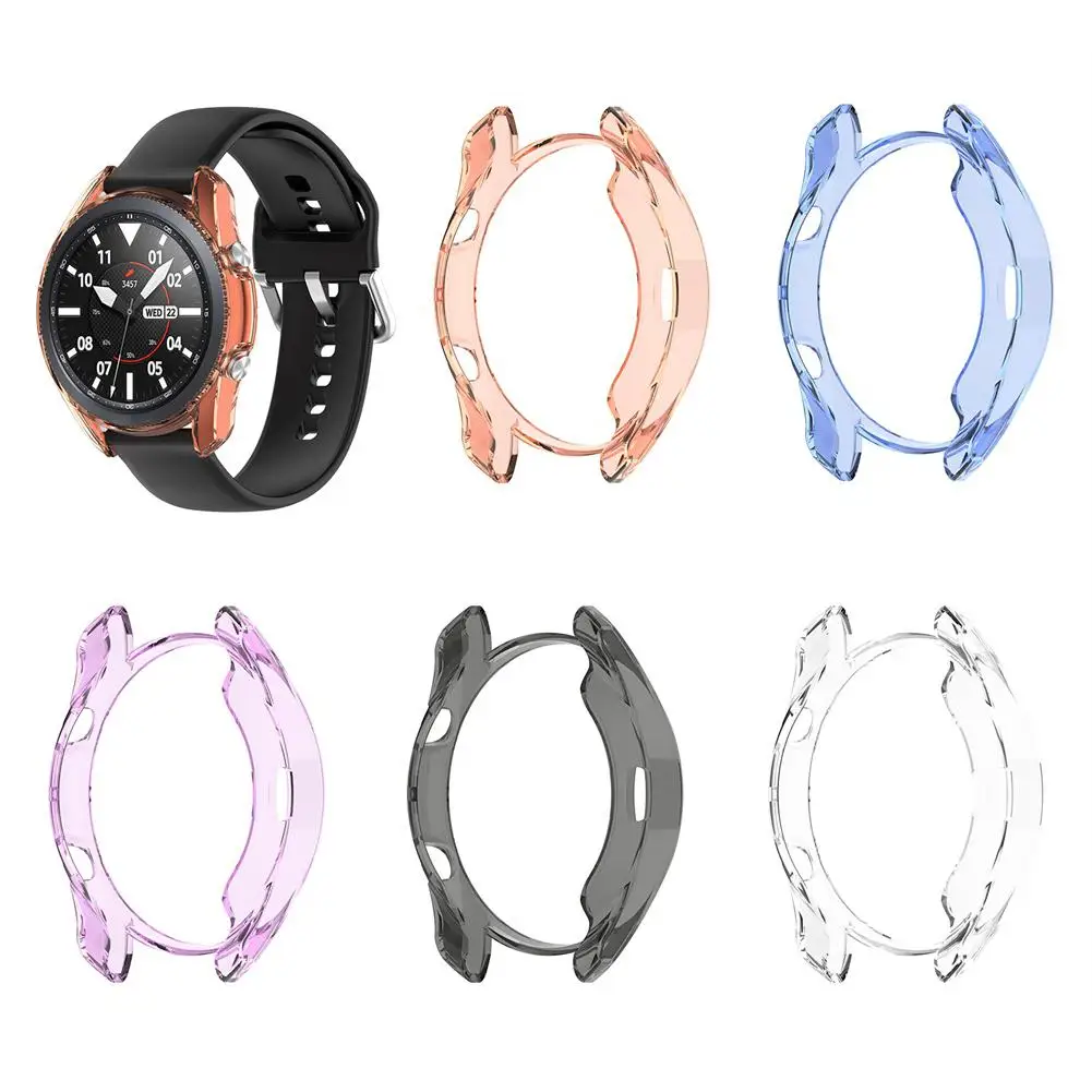 

Watch Cover Case Screen Protective Cover Case Anti-scratch Silicone Shell For Samsung Galaxy Watch3