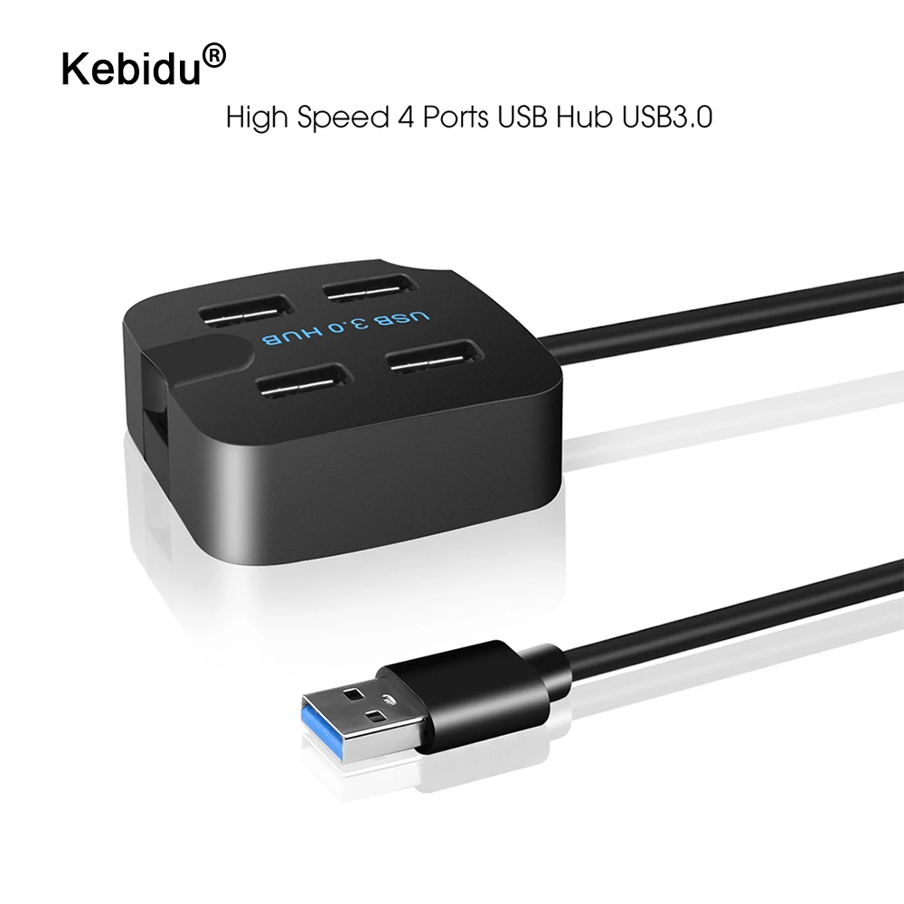 Kebidu 4 Порты usb хаб 3 0 высокое Скорость 5 Гбит/с USB разветвитель адаптер для