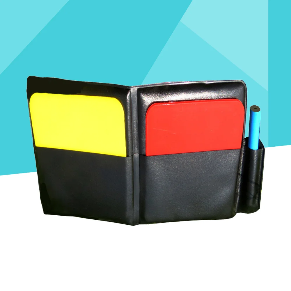 

Red Yellow Set Referee Set Football Referee Flag Side Coin Judge Flipping Set