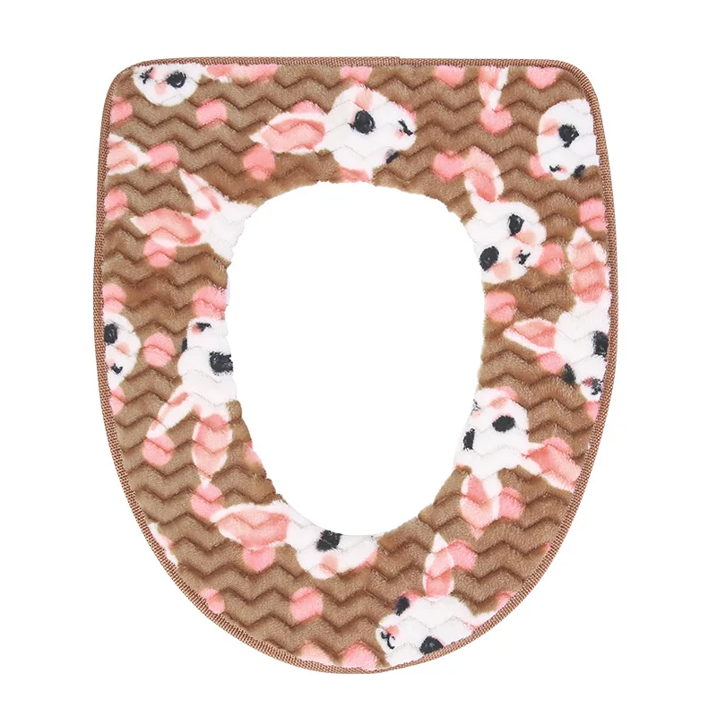 

2020 Autumn and Winter Toilet Mat Winter Thick Adhesive Toilet Sringe Toilet Toilet Seat Cover