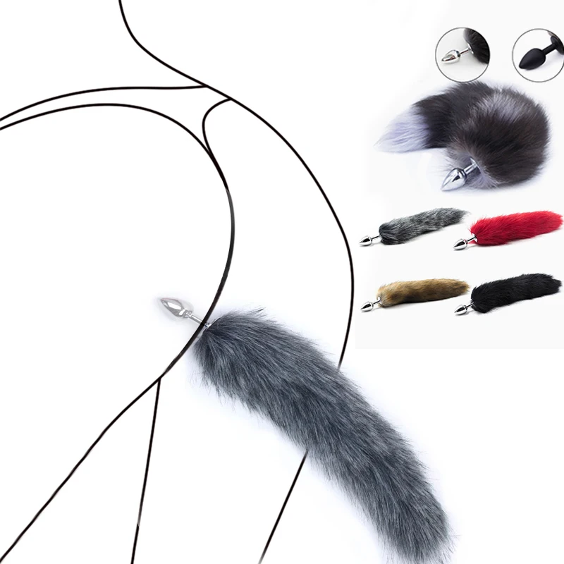 7 видов эротический лисий хвост Анальная пробка g точка Вибратор Интимные Игрушки