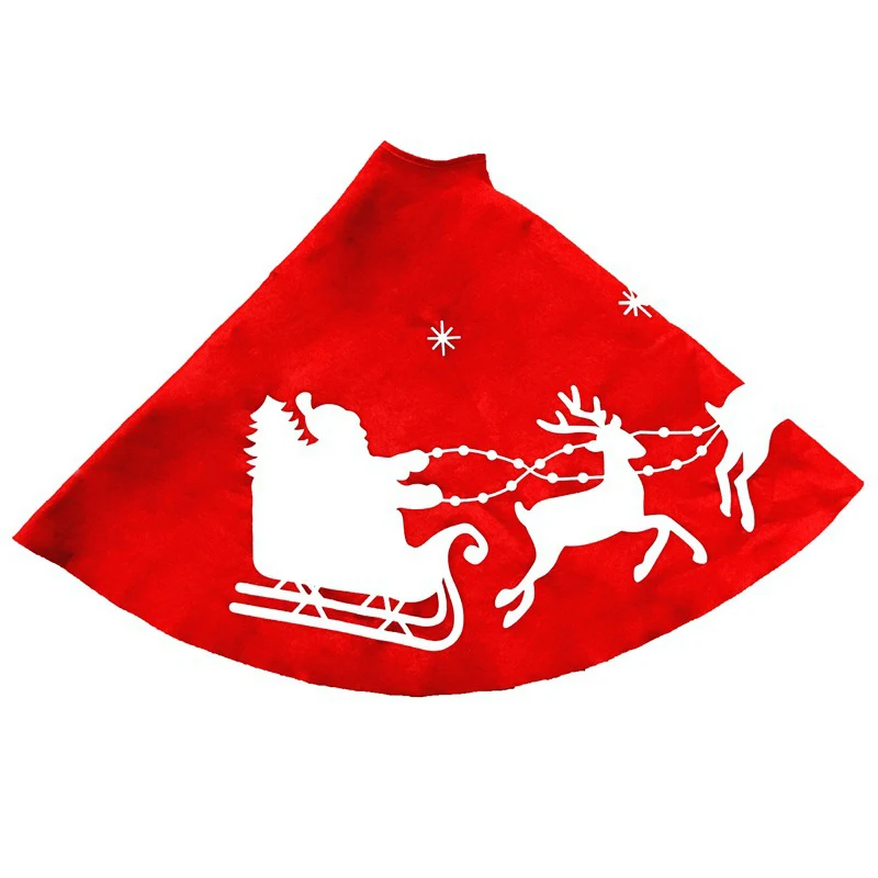 

1 Pcs Christmas Tree Skirt Santa Claus Elk Xmas Tree Skirts Xmas Tree Carpet for Xmas Holiday Decoration