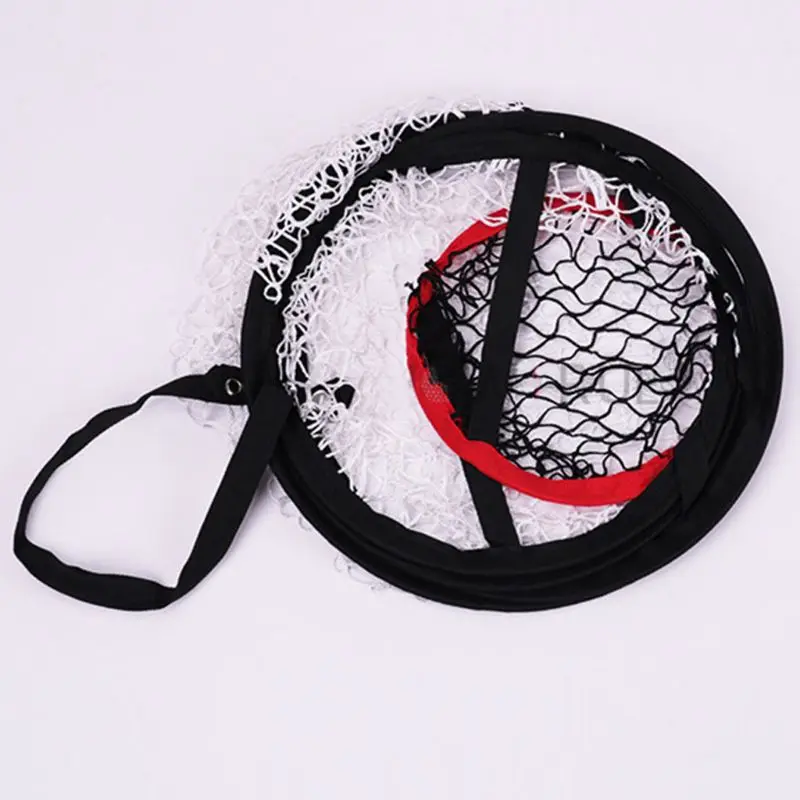 

Protable Double-layer Golf Practice Net Target Cutting Rod Round Foldable Flat E5BD