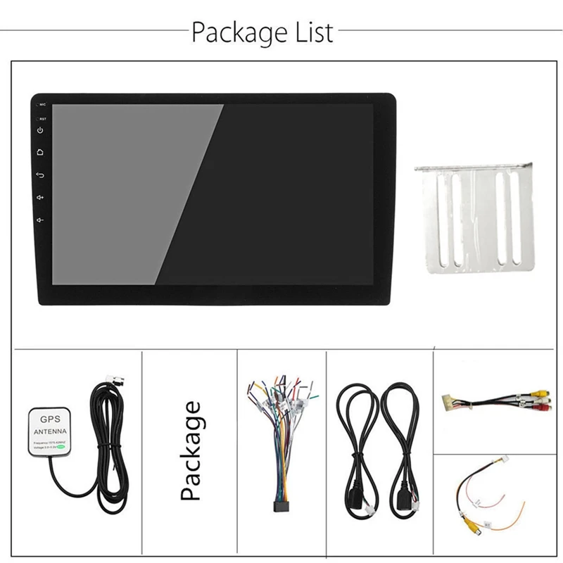 10 1 дюймов 2Din для Android 8 четырехъядерный автомобильный стерео радио Gps Wifi Mp5 плеер