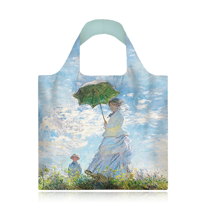 Картина маслом тряпичным мешком Водонепроницаемый сумка для покупок женские