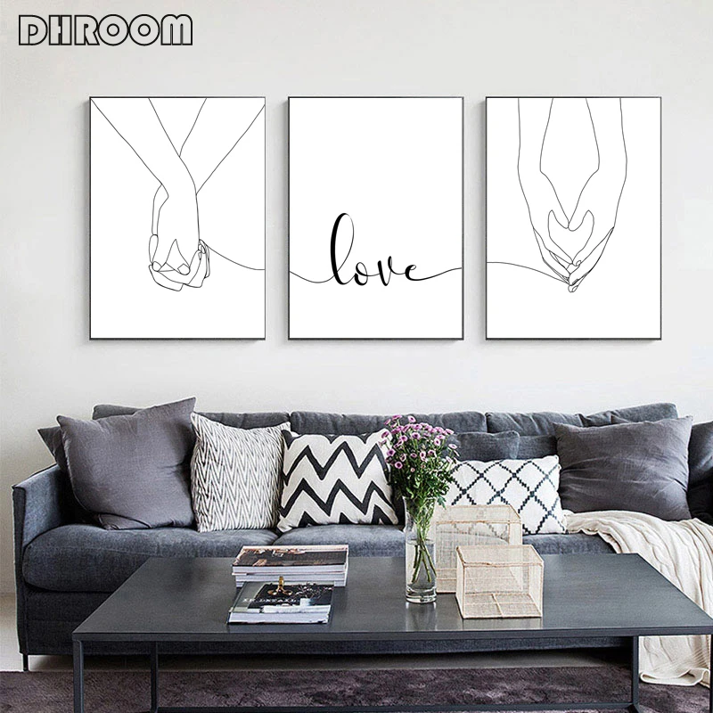 Картина на холсте с надписью Love | Дом и сад