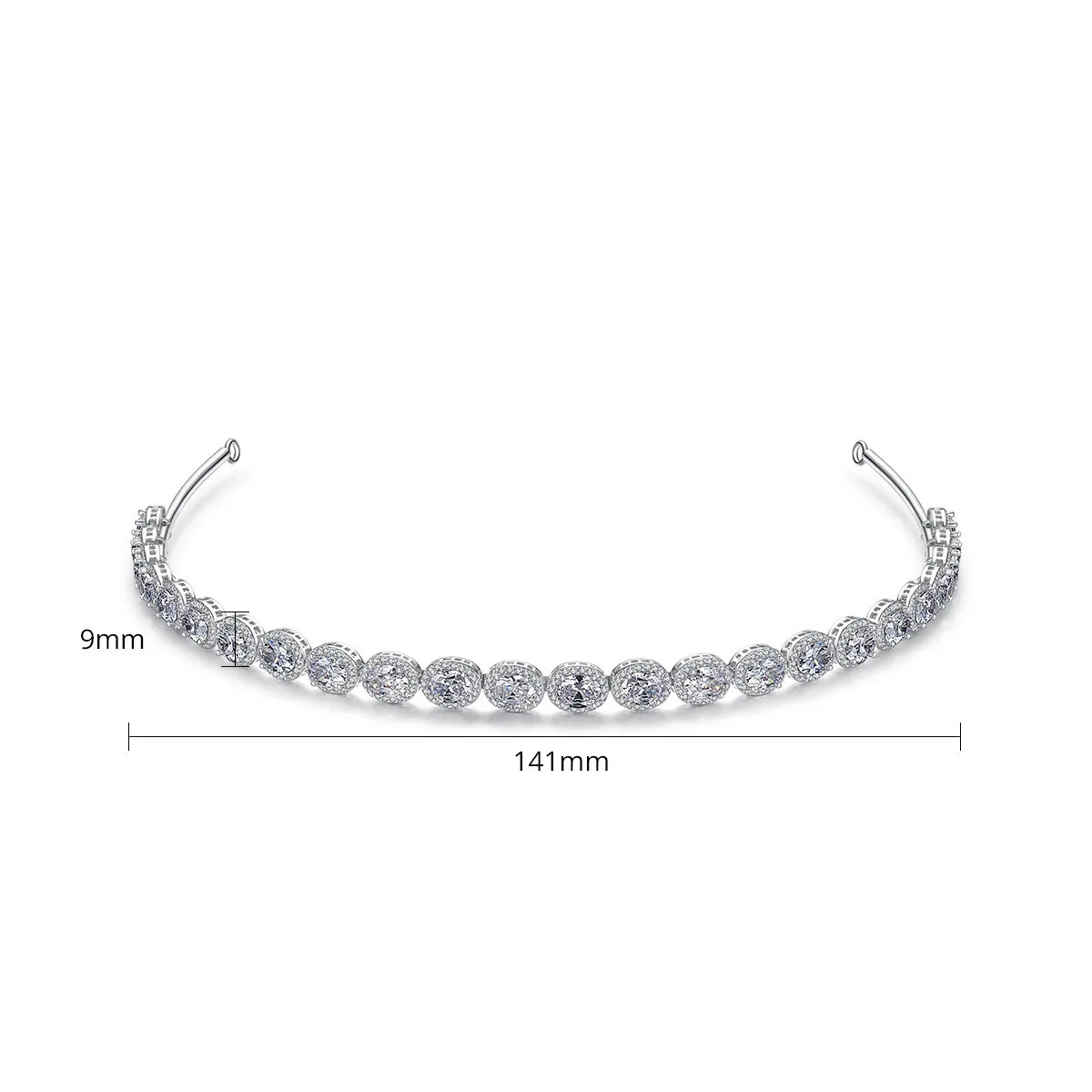 

New Fashion Wedding Crown Diadem Tiara Round Clear CZ Hairwear for Women Headbands Bridal Hair Jewelry Christmas Gifts