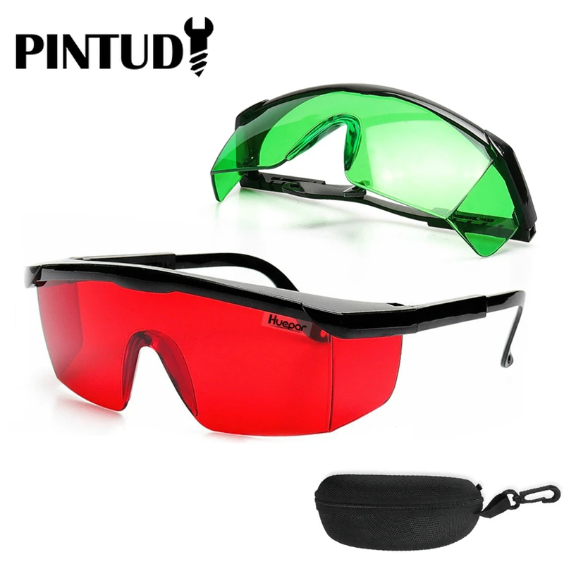 PINTUDY Green Red Laser Enhancing Glasses For Laser level Adjustable Protection Eye Safety Vertical Horizontal Lasers Parts New