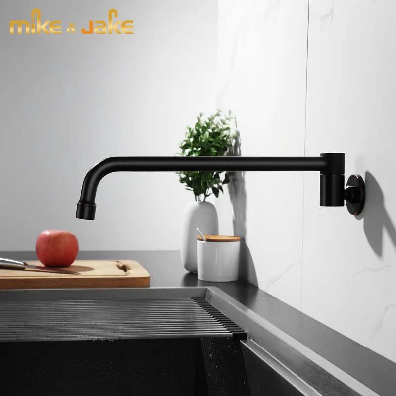 Масляный черный настенный кухонный кран смеситель для холодной воды одиночный