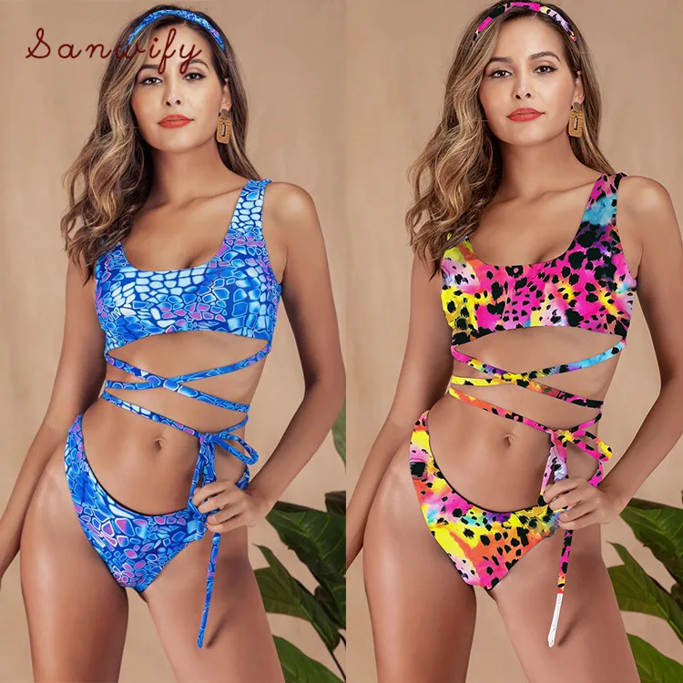 

2020 сексуальные модные купальники бикини с принтом