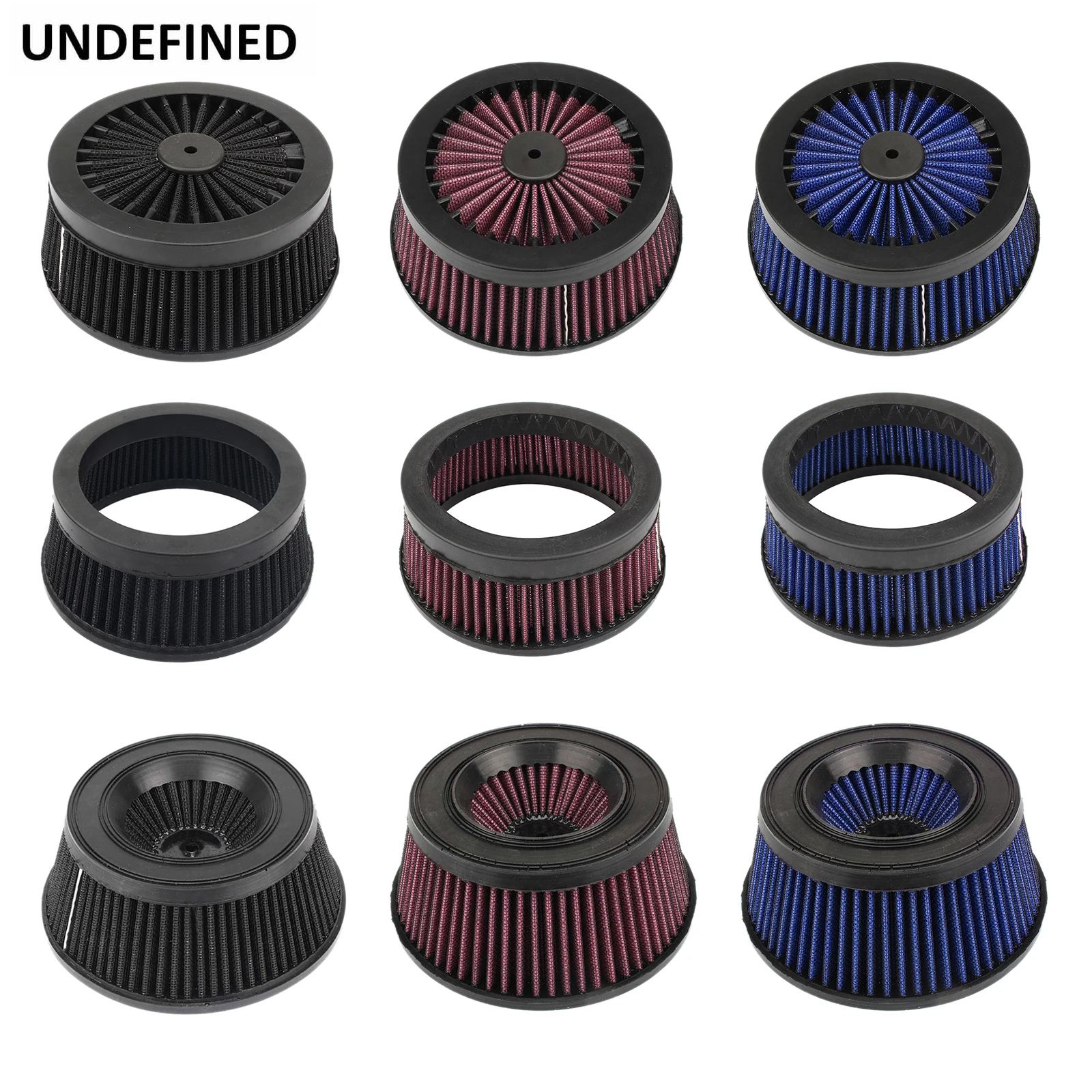 Сменный воздушный фильтр для мотоцикла черный и красный очистки впуска Harley Touring