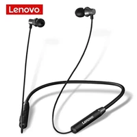 original lenovo he05 bluetooth headphones wireless earphones headset neckband sports hifi earbud with microphone for iosandroid