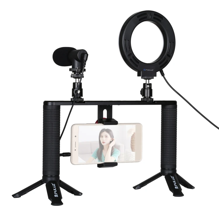 

New Design Vlogging Tripod Mobile Phone With Ring Light Phone Floor Lamp For Mobile Phone Selfie Stick Tripod Chair