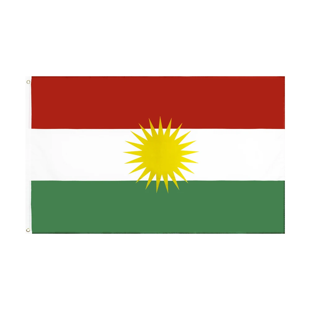 

johnin 90x150cm kurd Kurdish Kurdistan Flag
