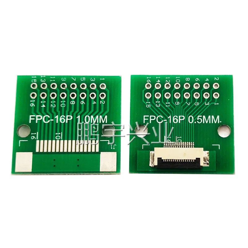 12 шт. 16P FFC FPC адаптер PBC с покрытием 0 5 мм/1 мм Шаг откидной крышки до 2 54 контактов