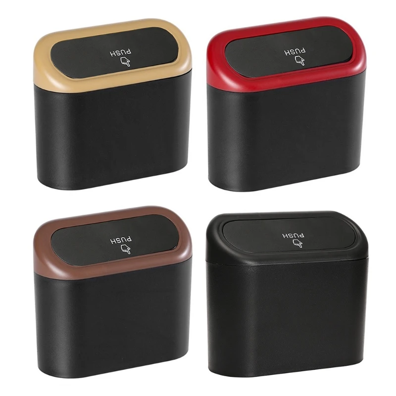 

Автомобильная мусорная корзина с крышкой, подвесной Настольный Органайзер на заднее сиденье для автомобиля, внедорожника, офиса, дома