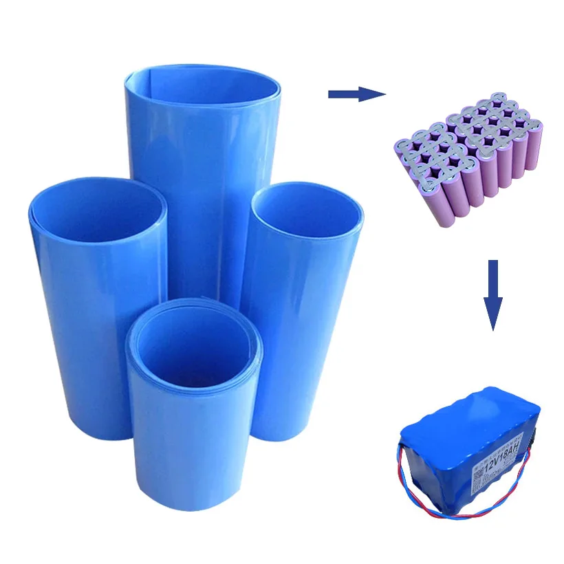 

2M PVC Heat Shrinkable Tube 18-500mm 18650 Iithium Battery Cover Film Waterproof And Moisture-Proof Insulation Flame Retardant B