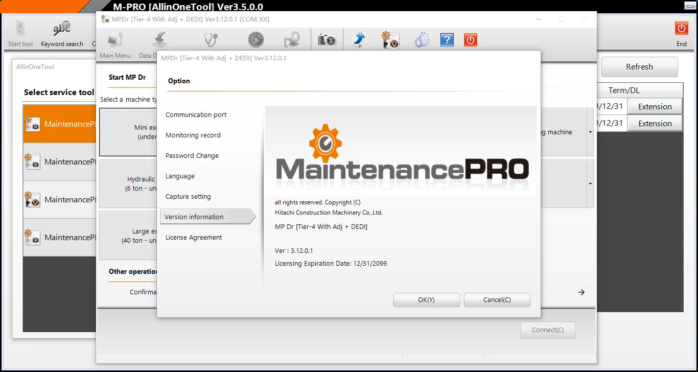 HITACHI M PRO все в одном инструменте v3.5 [тье 4 с Adj + деди] истекает до 2099 добавленных