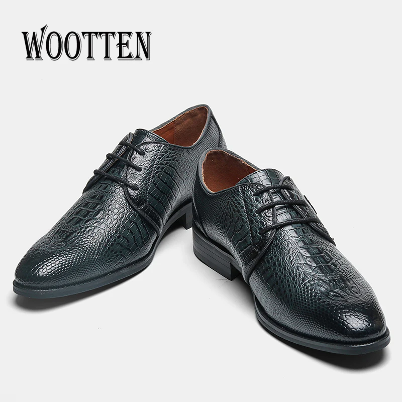 Мужские оксфорды 40 46 Кожаные классические туфли красивые удобные Брендовые