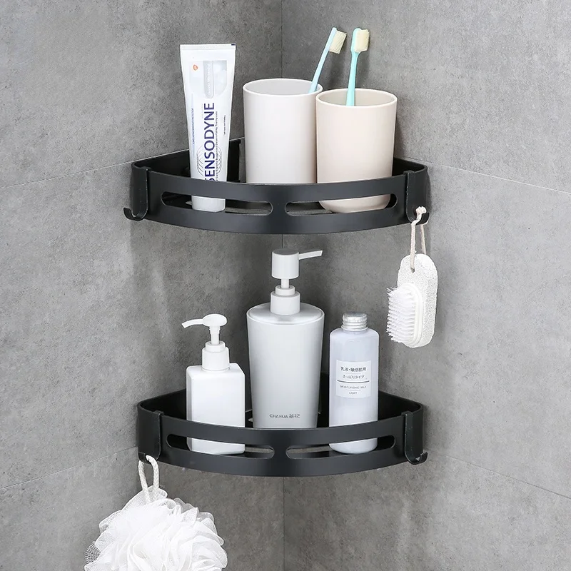 

Полки для ванной комнаты, полка для душа, стеллаж для хранения шампуня, настенная алюминиевая корзина для ванной комнаты, держатель, кухонны...