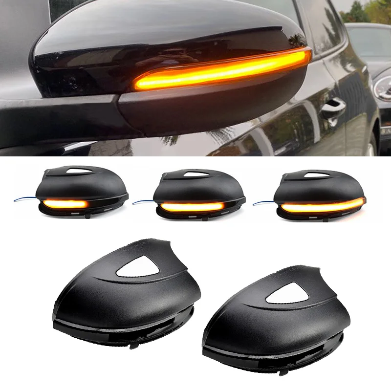 

For VW Volkswagen Golf 6 MK6 GTI R20 Touran 2011-2015 2pcs LED Rearview Mirror Turn Signal Light Flowing Side Turning Lamp