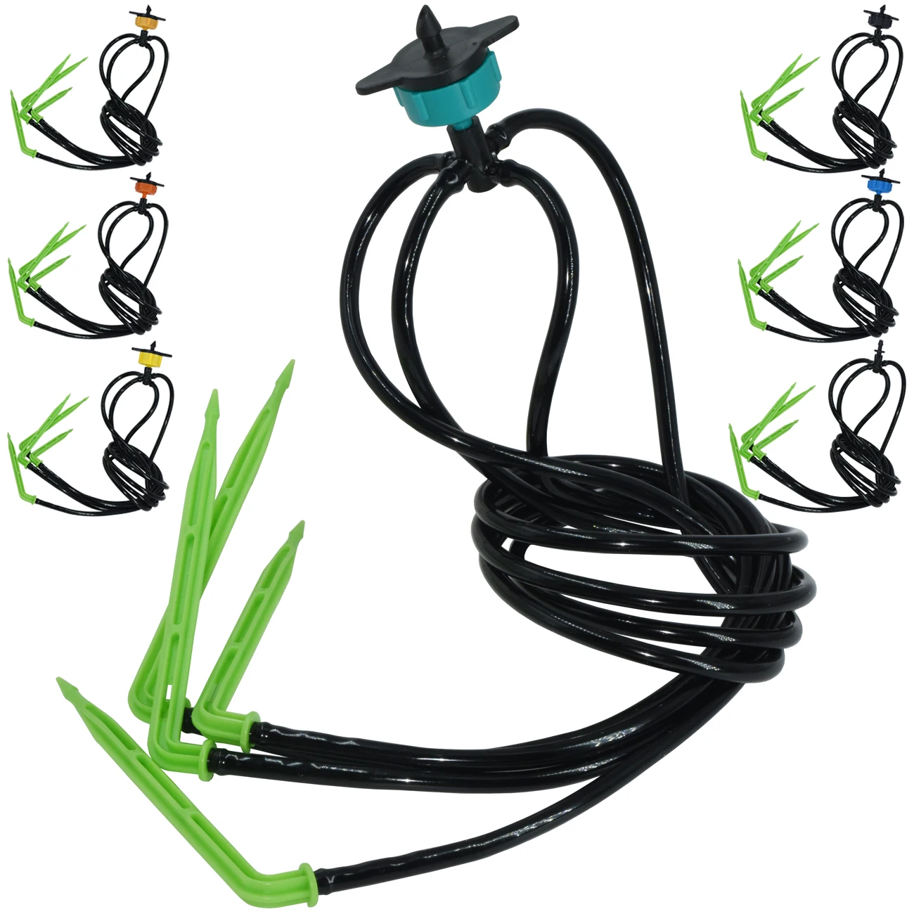 

KESLA 3/5mm Hose 2L/4L/8L Drop Emitters Drip Irrigation Watering System Assembly Kits for Bonsai w/ 2/4-Way Elbow Arrow Dripper