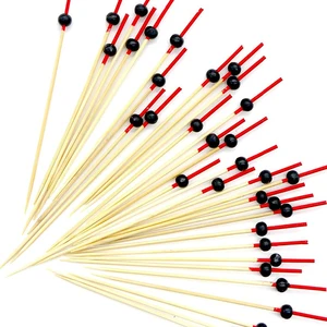 Бесплатная доставка-партия поставщиков одноразовая посуда, 120 мм коктейльный шар бамбуковый выбор фруктовый шпагат, 100упаковка