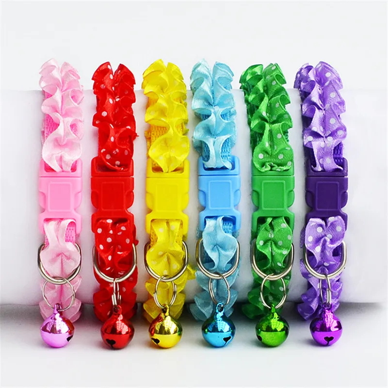 2 шт. кружевной ошейник для домашних животных с колокольчиком|Воротники| |