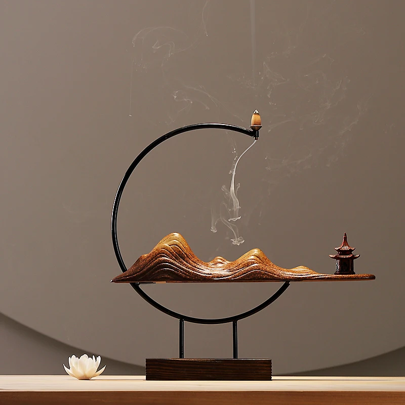 Держатель селфи палка Ладан горелка керамический обратный поток Комплект дыма