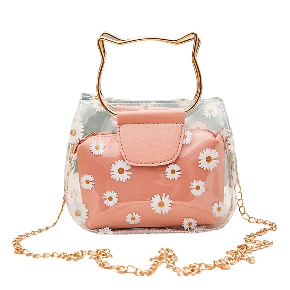 

shoulder bag women Fashion Women Marguerite Clear Chain Jelly Tote Bag Crossbody Shoulder Pouch Crossbody Shoulder Handbag