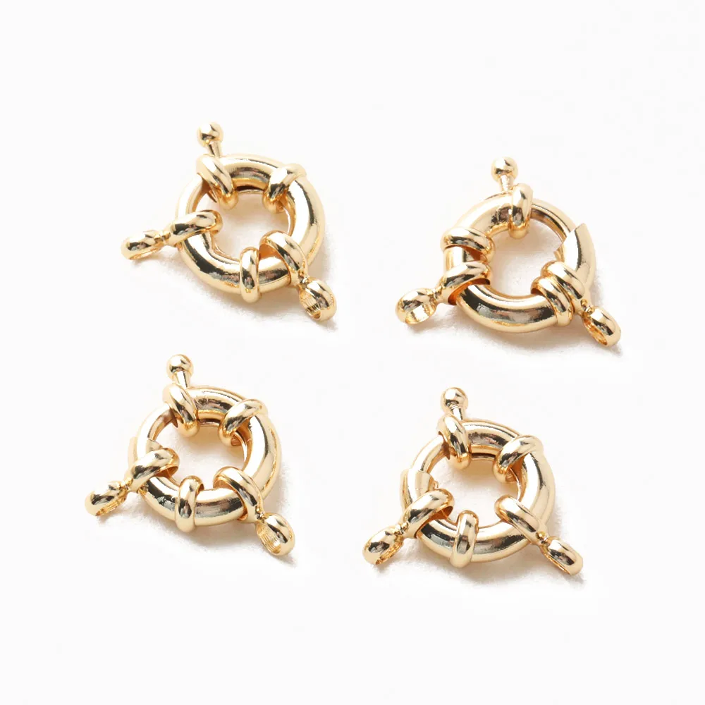 6 шт. браслет ожерелье Соединительный закреп в форме руля из 14 каратного золота с