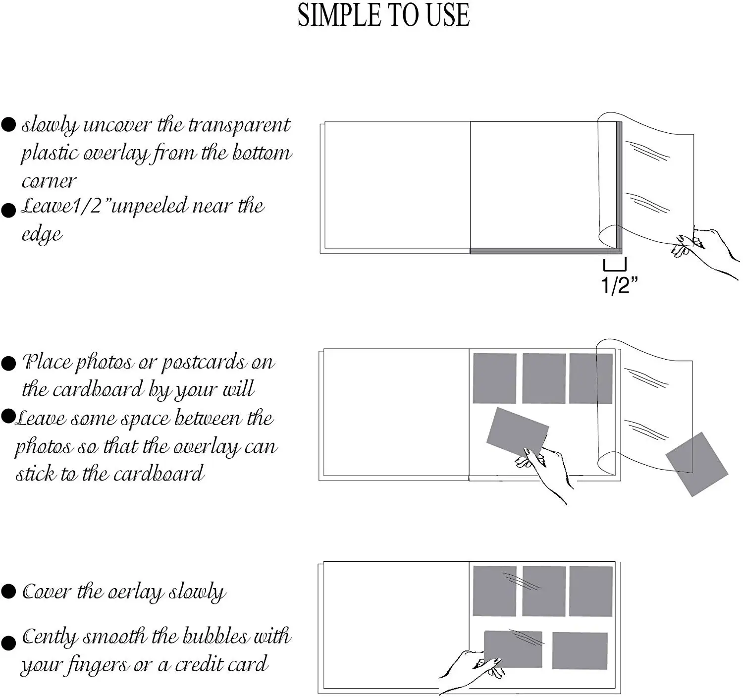 Самоклеящийся фотоальбом без пыли клея водонепроницаемый кожаный чехол для
