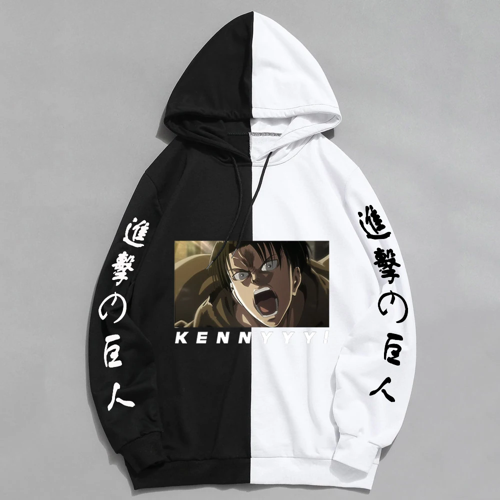 Мужская модная Толстовка Levi-Ackerman с принтом из аниме Крик Кенни толстовка атака на
