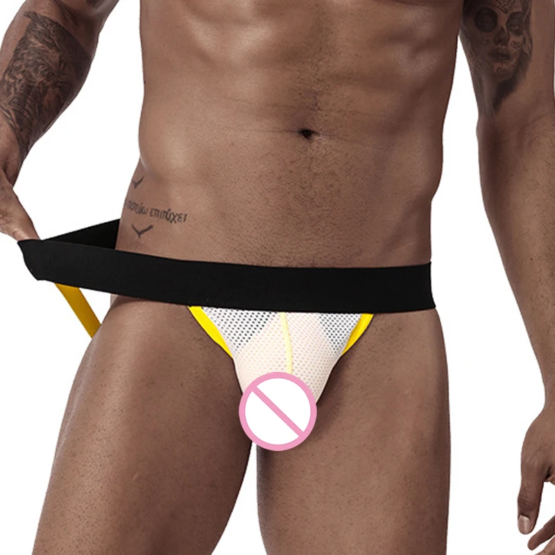 Мужское нижнее белье мужские трусы сексуальные одноцветные гибкие дышащие с