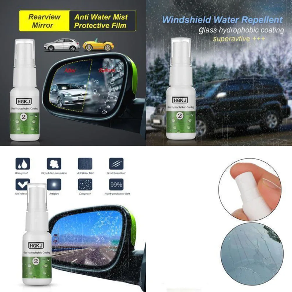 Car Glass Mirror Side Windows Waterproof Rainproof Nano Hydrophobic Coating Auto Maintenance Accessories for Safe Driving | Автомобили и