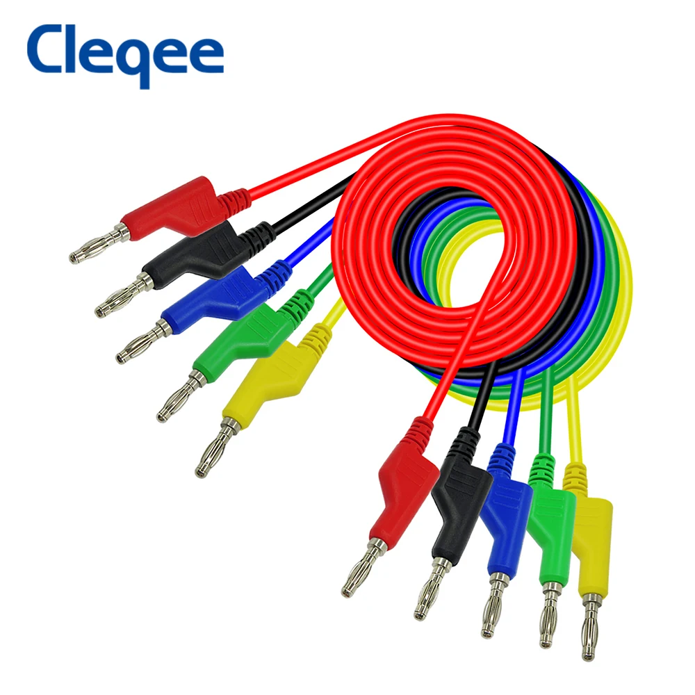 Cleqee P1036A матч защищенный зажим крокодил и U Тип лопаты Insrt зонд типа банан 4 мм чтобы