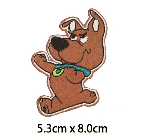 Scooby-Doo утюг на патчи BB детский значок мультфильм животное вышивка аксессуары одежды - Цвет: Антикварная медь