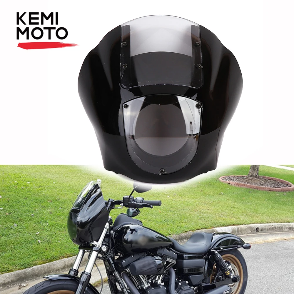 Яркий черный прозрачный лобовое стекло Racer Стиль Drag Racing Viper обтекатель экранная