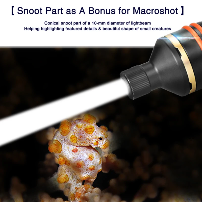 D11V II теплый белый HD фонарь для видеосъемки фонарик дайвинга точечное освещение