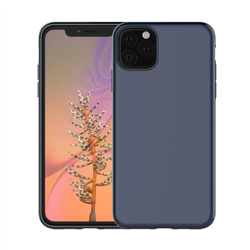 Built-in Magnet Phone Case For iPhone XR XS Max Case For iPhone 8 7 6S Plus Soft TPU Phone Case For iPhone 11 Pro Max Back Cover - Цвет: Blue