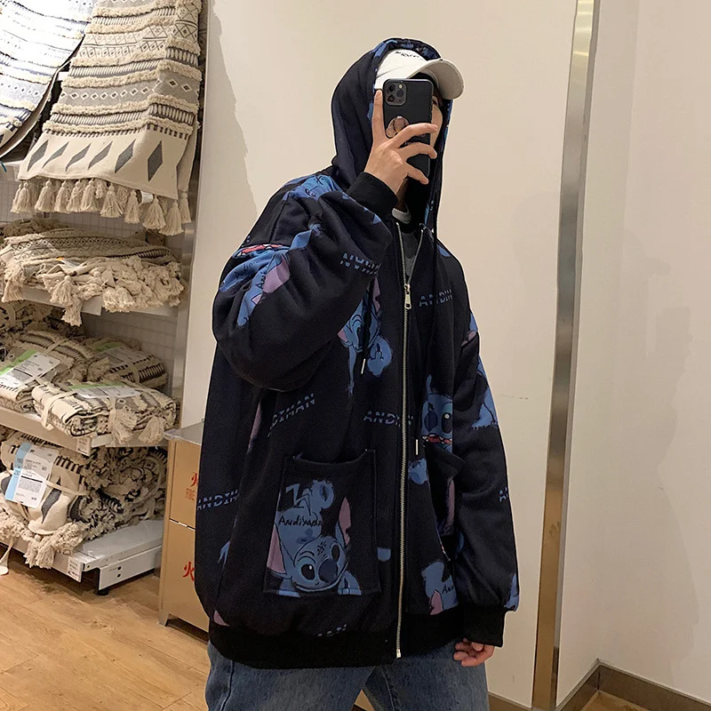 Женские толстовки с капюшоном кофирменные на молнии в стиле хип хоп уличная