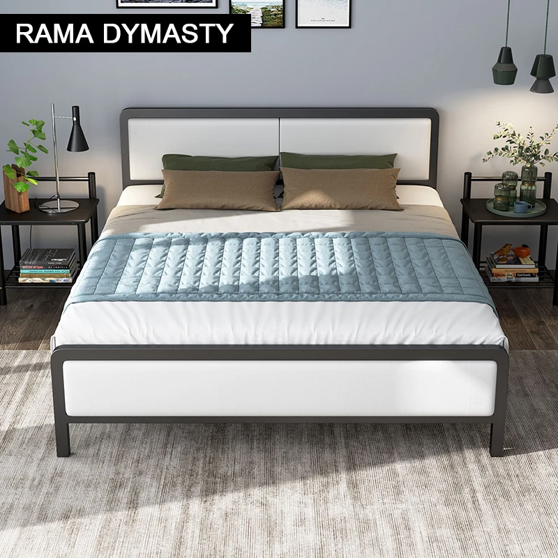 

RAMA DYMASTY metal bed iron bed modern design bed/ fashion king/queen size bedroom furniture