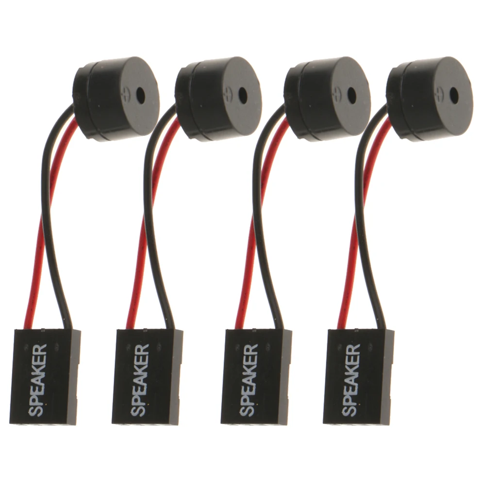 

4pcs Desktop Computer Motherboard CPU Internal Speaker Buzzer Beeper for connecting the front panel of the motherboard