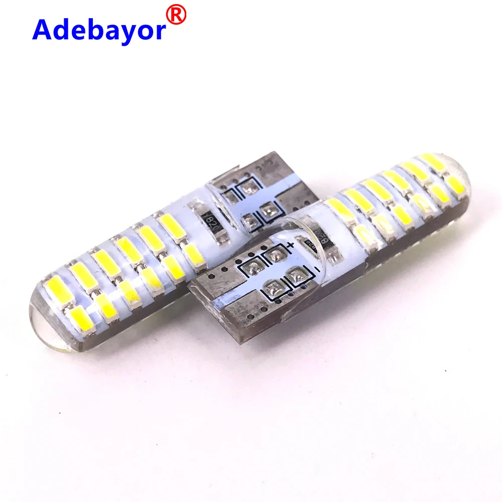4 шт. силиконовые светодиодсветодиодный лампы T10 W5W 192 168 501 24SMD 24 SMD 3014|Сигнальная