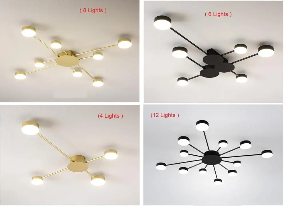 Современная светодиодная потолочная люстра для гостиной спальни кухни домашняя