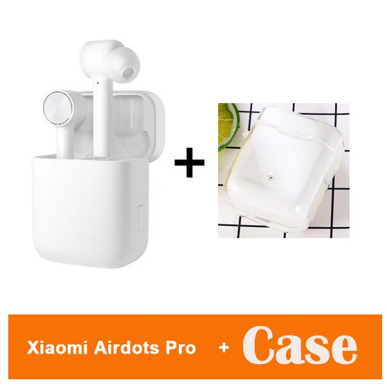 air add type1 case Оригинальные Xiaomi Mi Air True беспроводные наушники Airdots TWS Bluetooth 5,0 гарнитура стерео ANC шумоподавление Airdots Pro - Цвет: air add type1 case