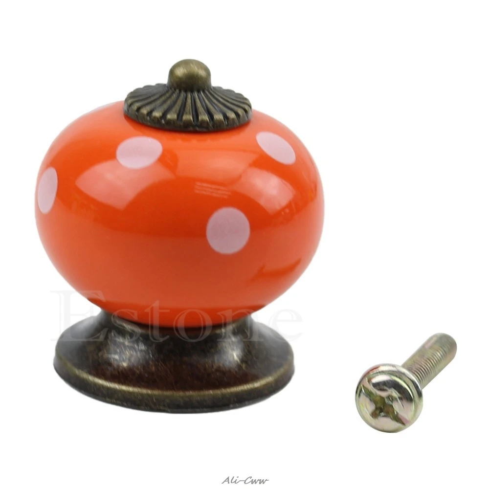 2018 винтажная Ретро круглая зеркальная дверь шкафа Ручка для декора