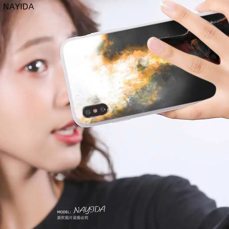 Мягкий чехол для Huawei Honor 30 20 Pro 10 9 Lite 30s 10i 9a 8a 7a X10 8x с подвеской в виде волка |