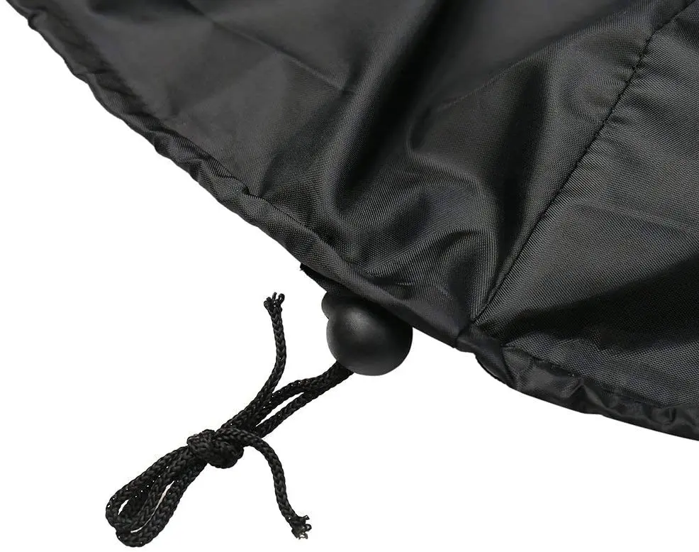 

Large Chiminea Cover Outdoor Heavy Duty Waterproof Garden Patio Heater Cover Rain Sun UV Protector Black 122CM